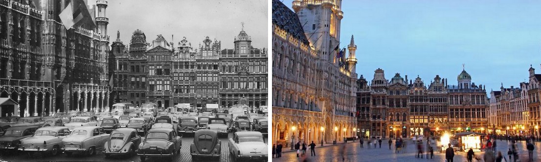 Grand Place de Bruxelles - Avant/Après