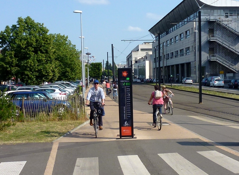Compteur automatique de cyclistes à Nantes