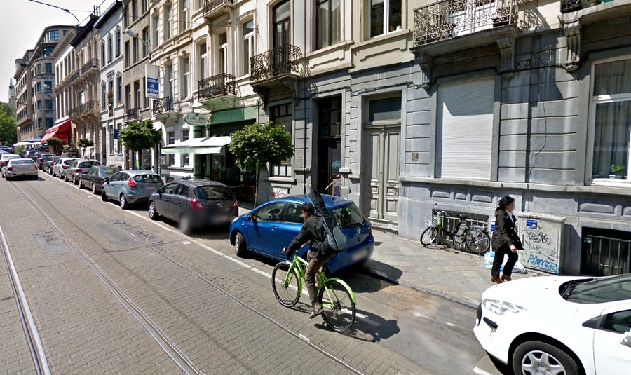 Rue Lesbroussart, un "point noir" cycliste à l'heure actuelle